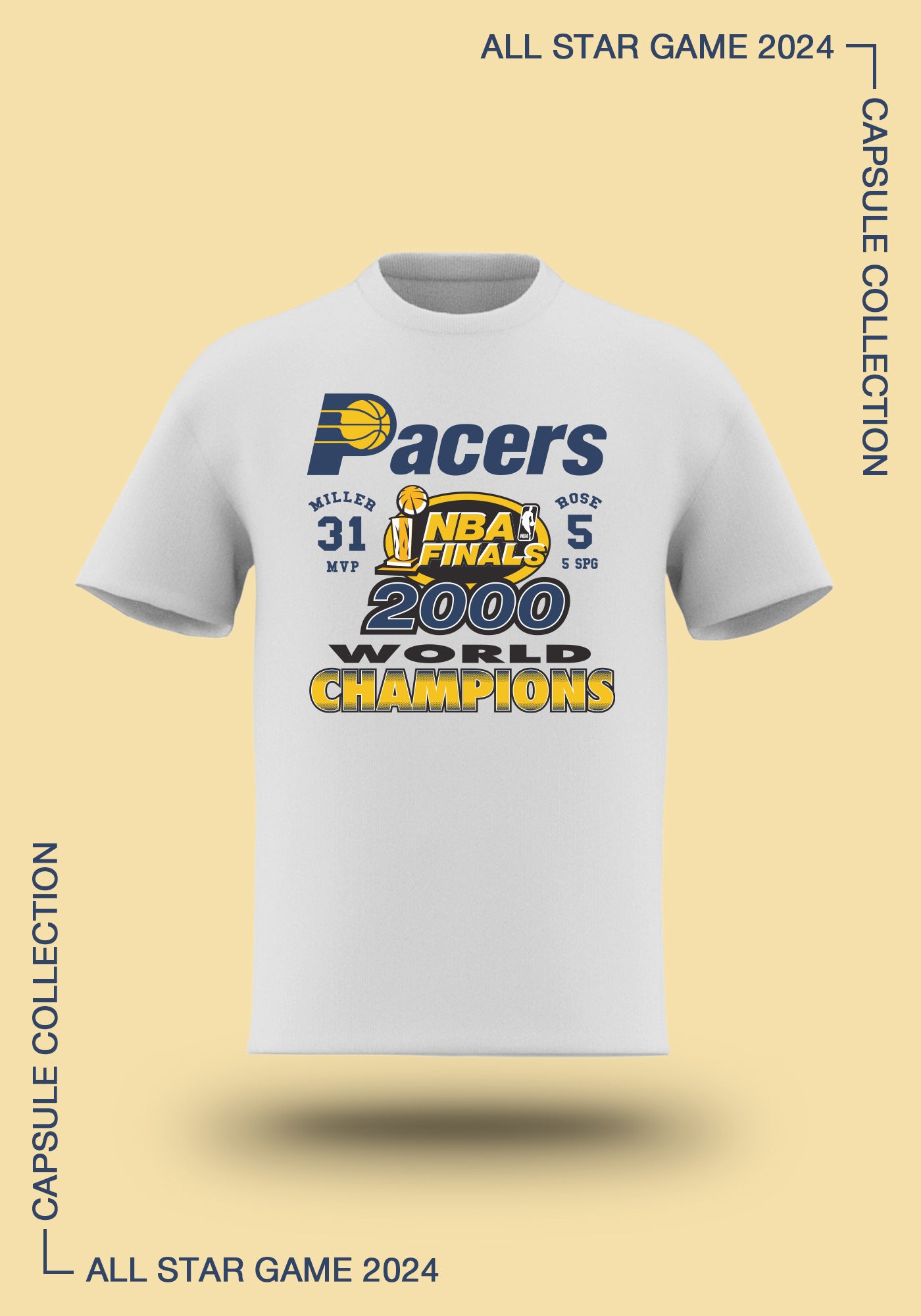 NBA ALL STAR CAPSULE - INDIANA PACERS CHAMPS TEE